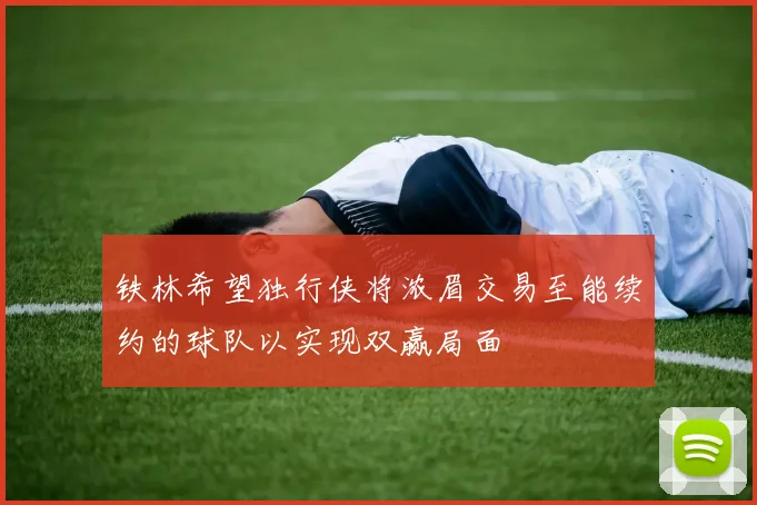 铁林希望独行侠将浓眉交易至能续约的球队以实现双赢局面